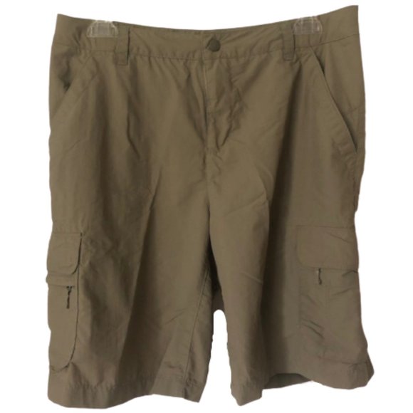 REI Khaki Quick Dry 8-Pocket Cargo Shorts  - 10 - Picture 1 of 9